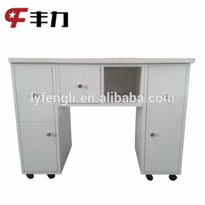 Customized modern design metal manicure table from China supplier