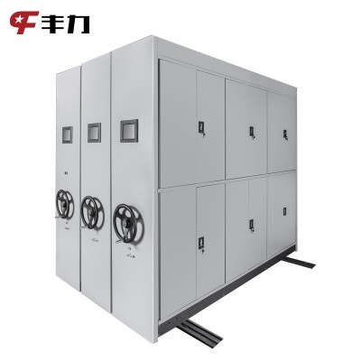 Steel Mobile File Compactor Shelf Filing Cabinet with Tracks