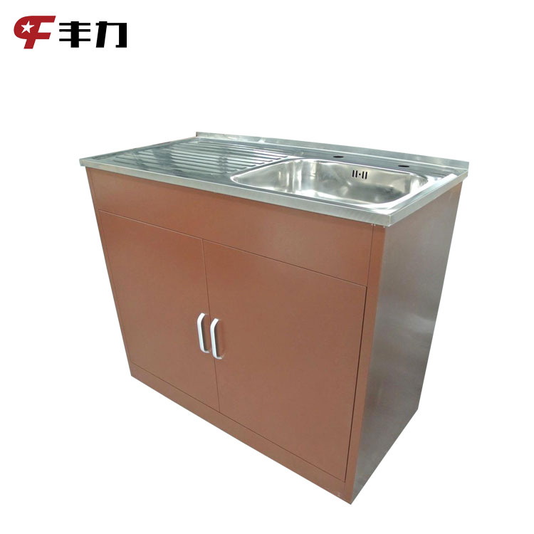 Factory direct sale  Kitchen  steel sink metal cabinet with sink base